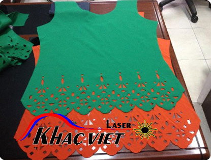 Fabric laser cutting